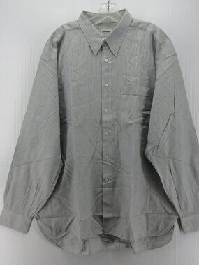 Lorenzini Shirt 18 Button Up Striped Dress Shirt Luxury Pocket Italy